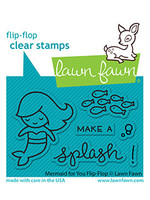 Lawn Fawn mermaid for you flip-flop stamp