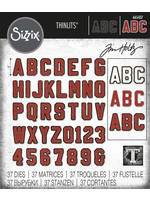 Tim Holtz Alphanumeric Varsity Die