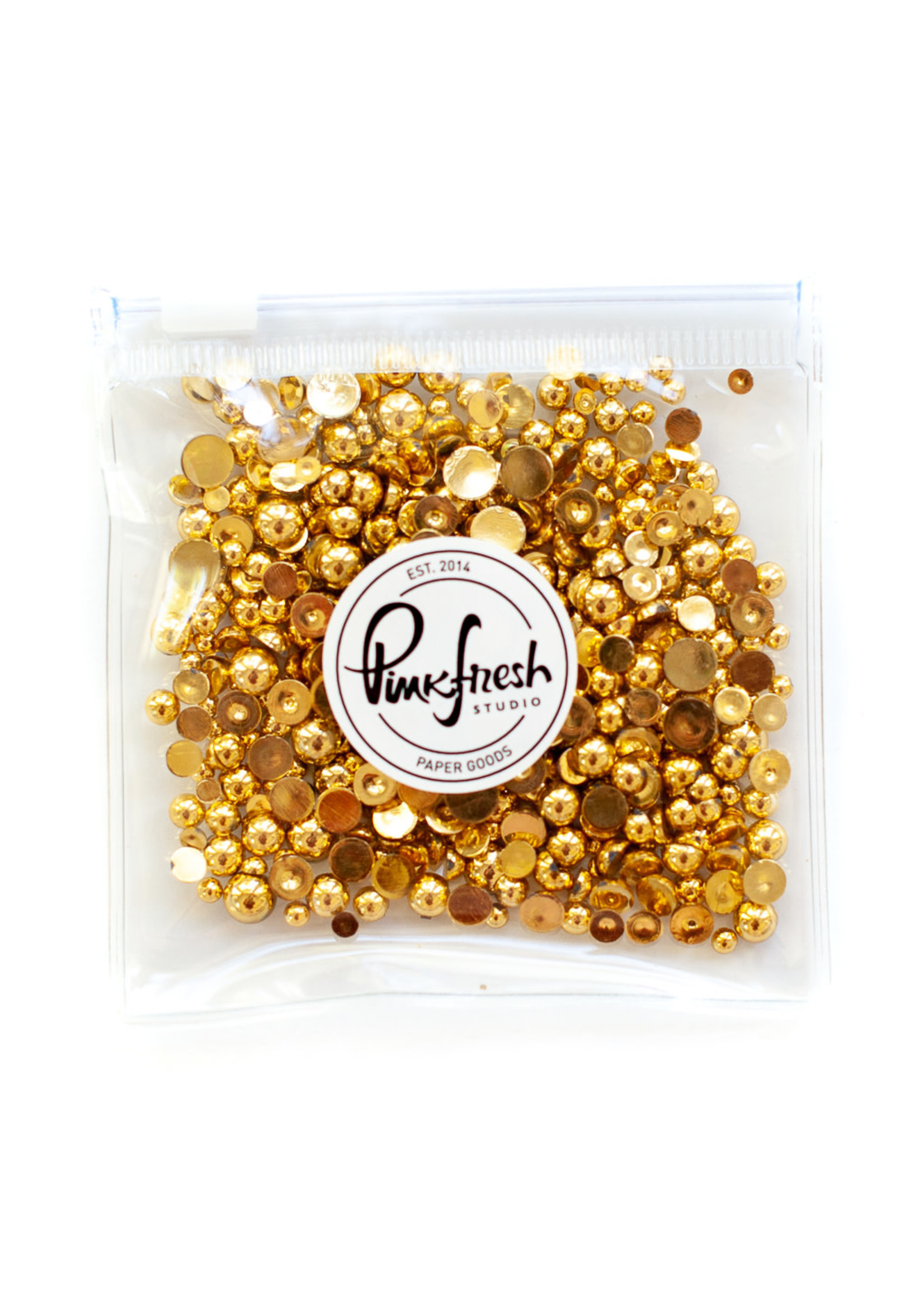 PinkFresh Studios Metallic Pearls: Gold