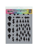 DYLUSIONS Tree Border - Large Stencil