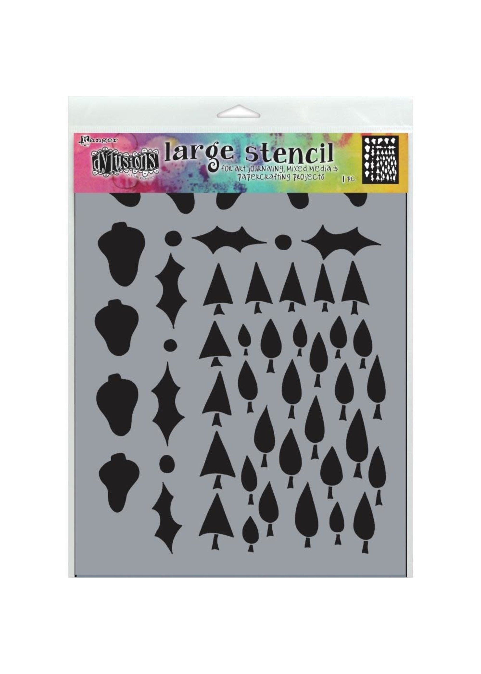 DYLUSIONS Tree Border - Large Stencil