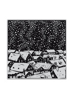 HERO ARTS Snowy Rooftops Bold Prints Stamp