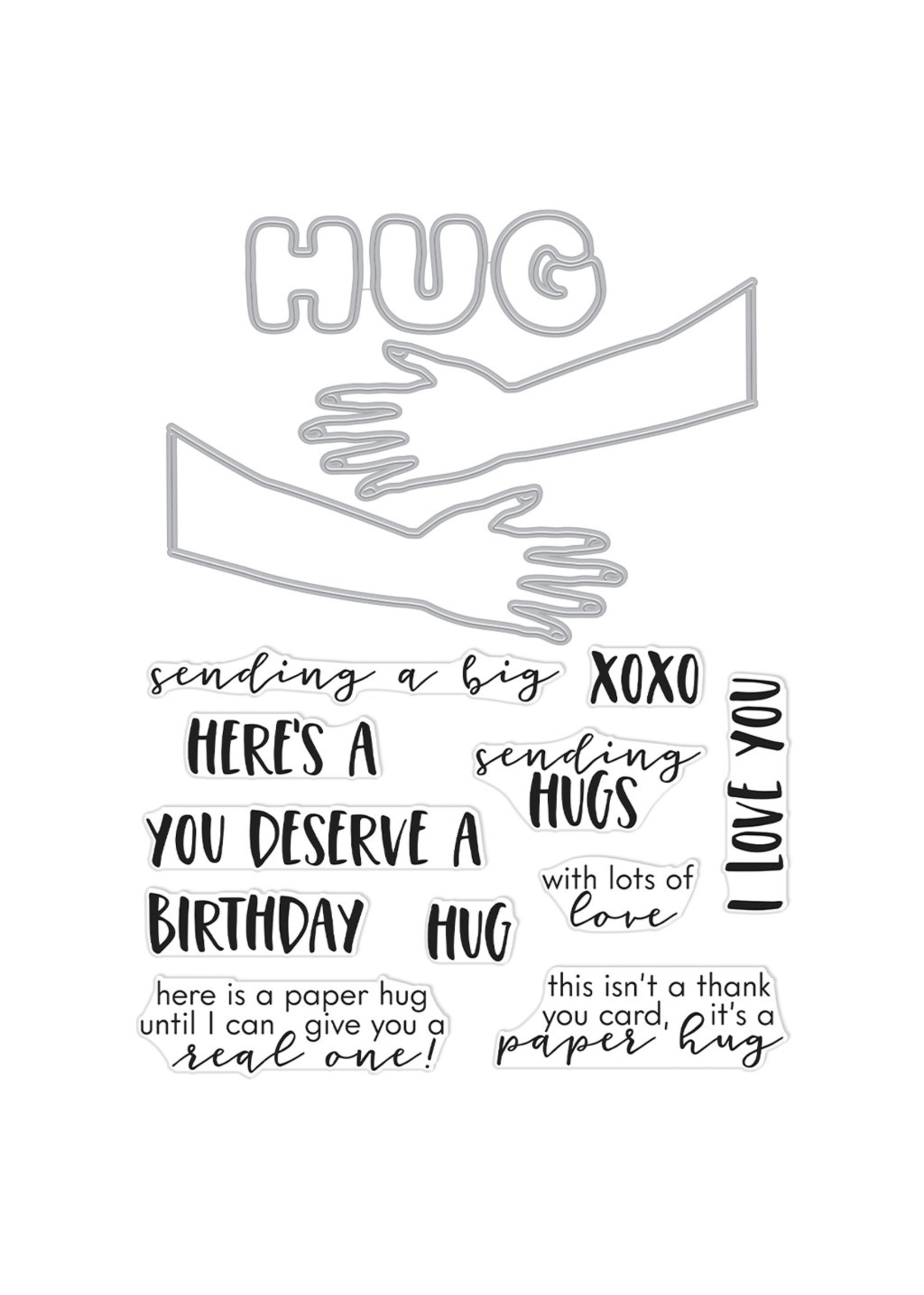 HERO ARTS Paper Hug Stamp & Cut XL