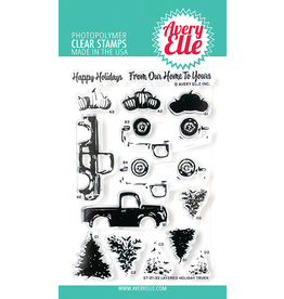 avery elle Layered Holiday Truck Clear Stamps