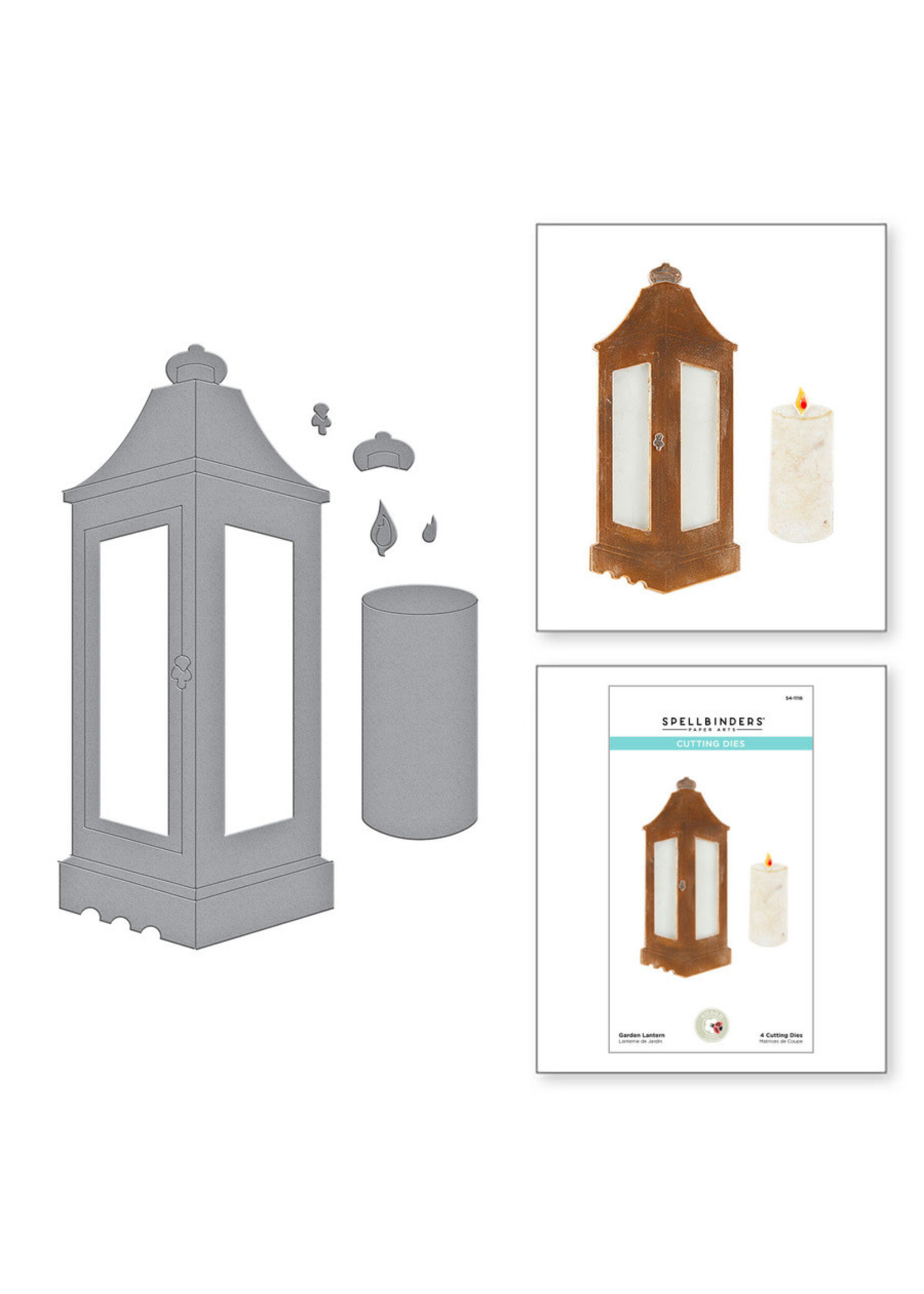 spellbinders Garden Lantern Etched Dies