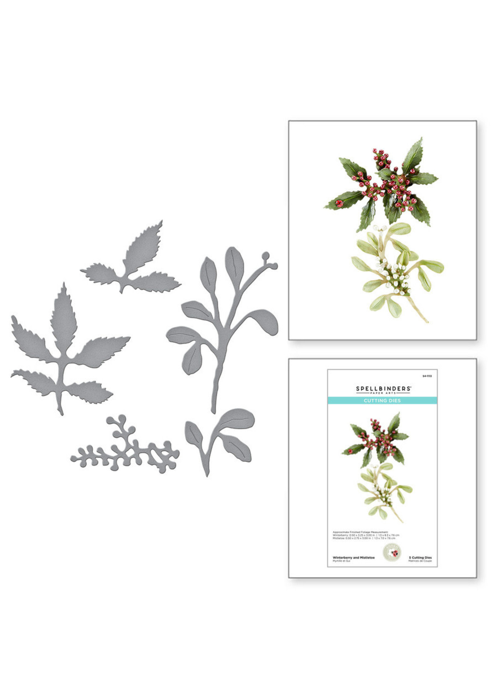 spellbinders Winterberry and Mistletoe Etched Dies