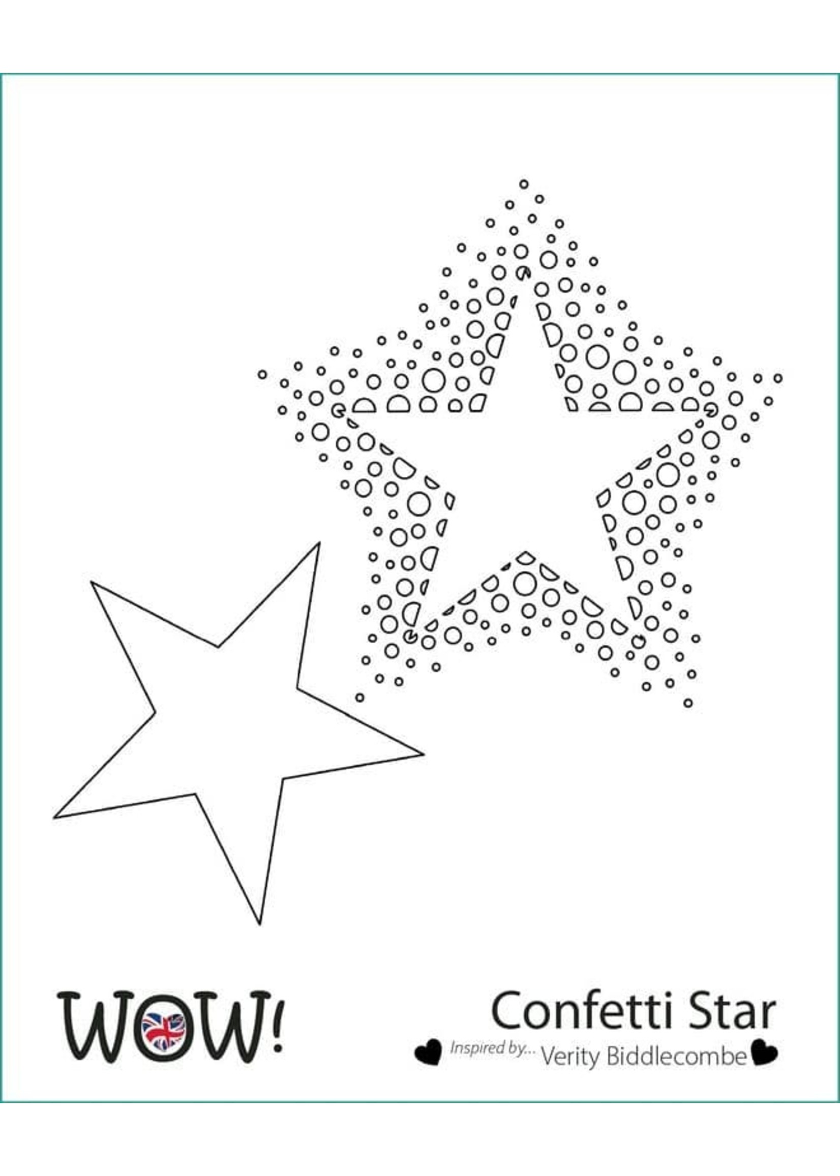 wow! Confetti Star Stencil - Creative Escape
