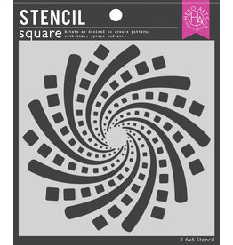 HERO ARTS Geometric Spiral Stencil
