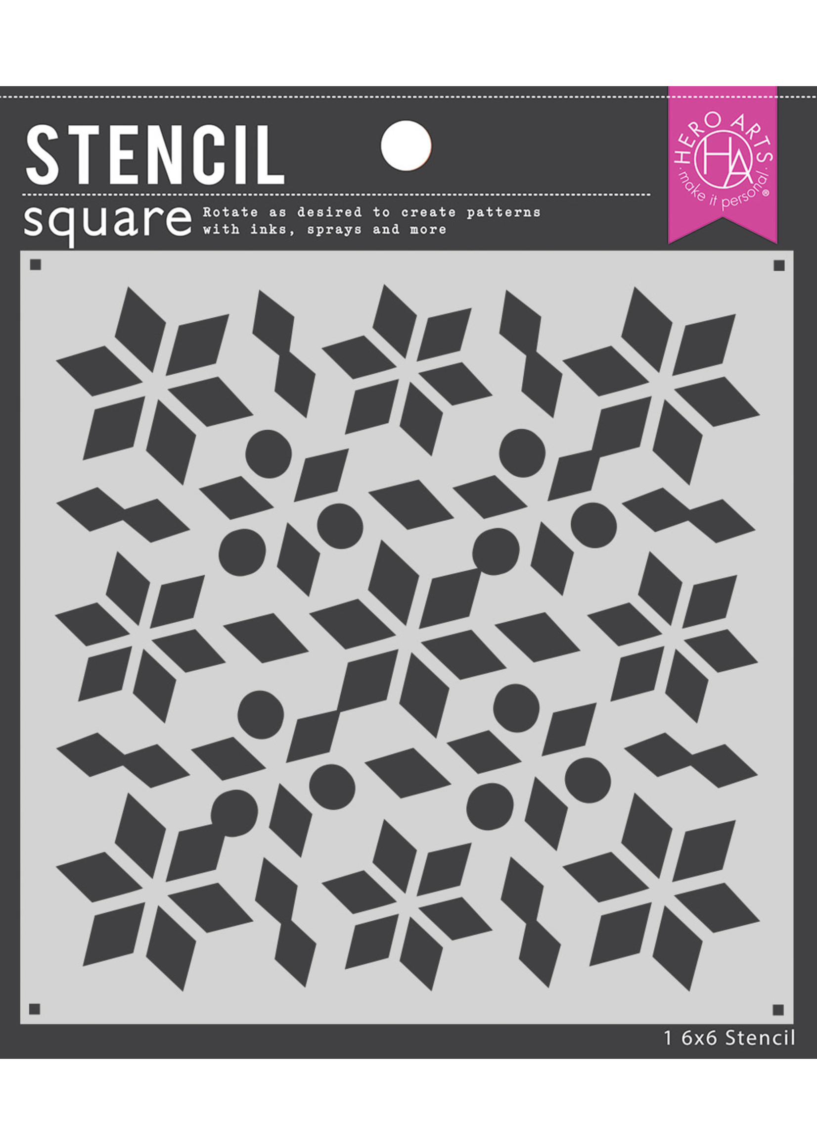 HERO ARTS Poinsettia Pattern Stencil
