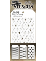 Tim Holtz Harlequin Stencil 3/Pkg