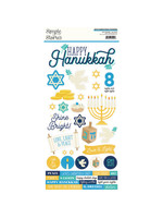 Simple Stories Happy Hanukkah - 6x12 Cardstock Sticker