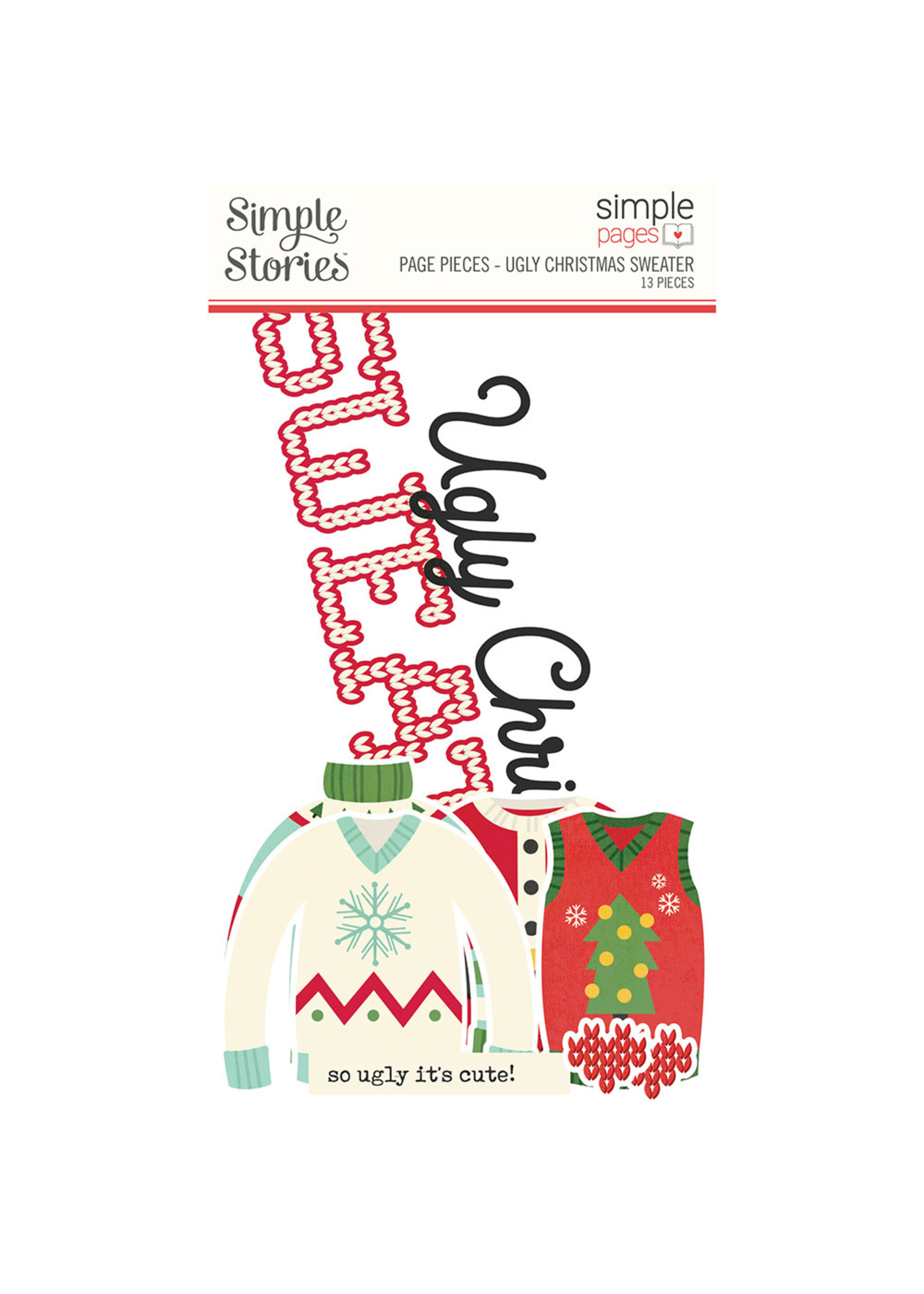 Simple Stories Simple Pages Page Pieces - Ugly Christmas Sweater