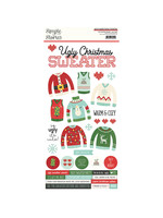 Simple Stories Ugly Christmas Sweater - 6x12 Cardstock Sticker