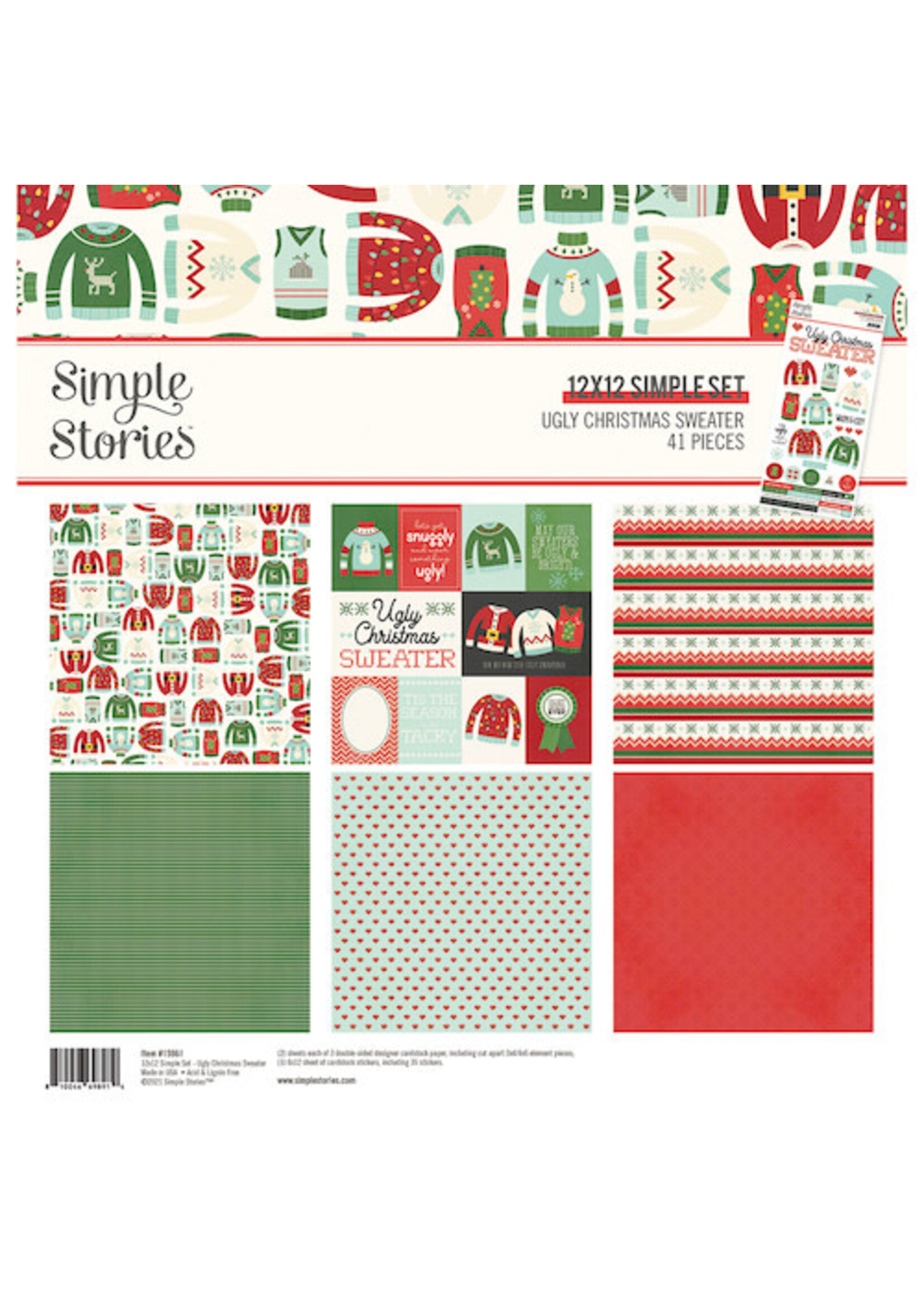 Simple Stories Ugly Christmas Sweater - Collection Kit
