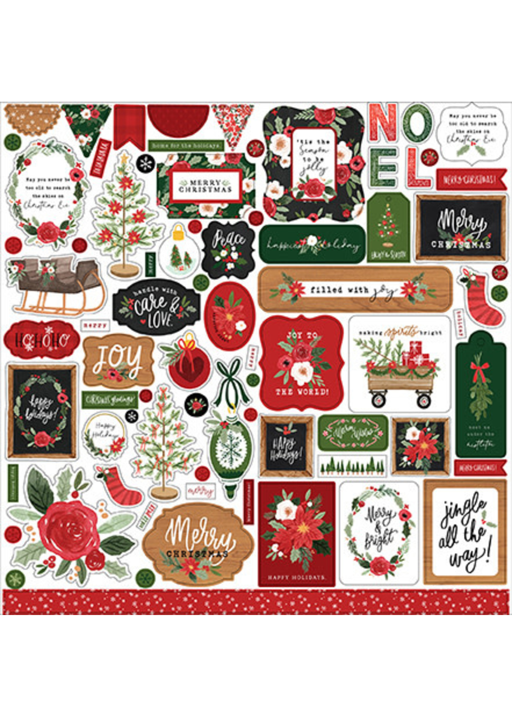 Carta Bella Happy Christmas:  Element Sticker