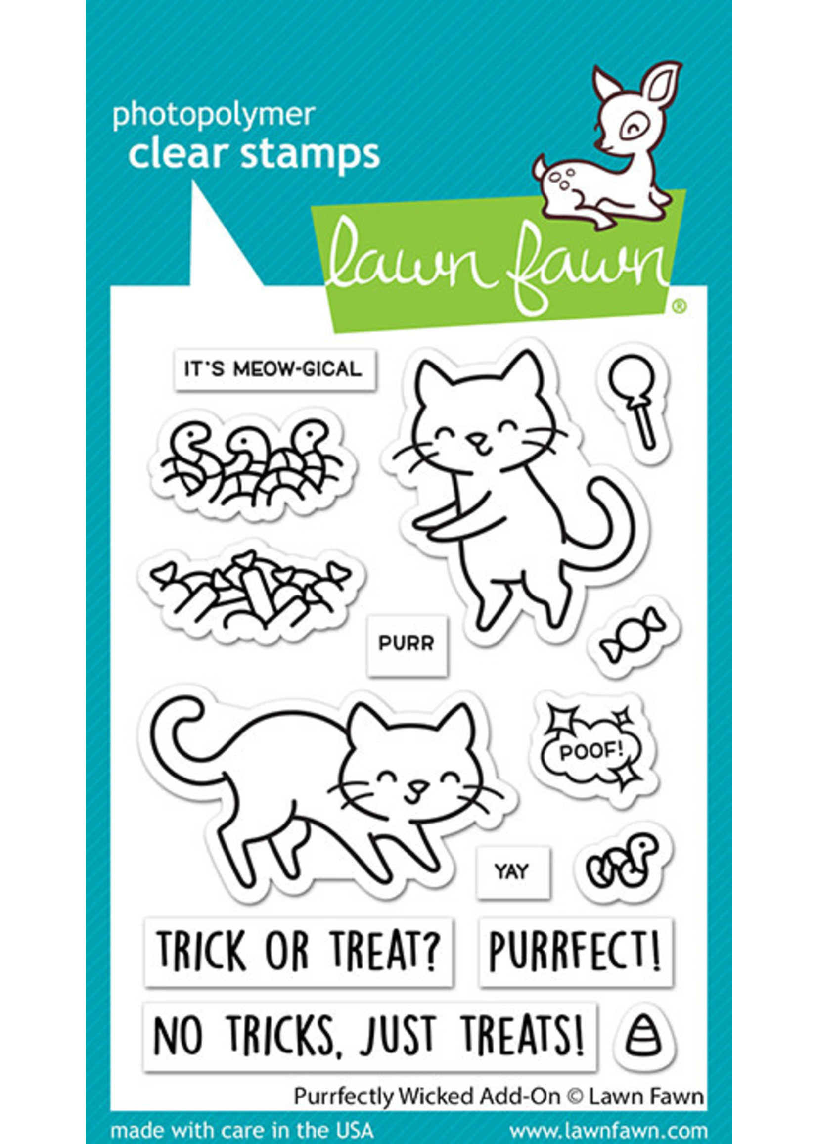 Lawn Fawn purrfectly wicked add-on stamp