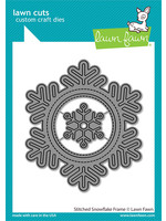 Lawn Fawn stitched snowflake frame dies