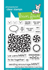 lawn fawn how you bean? mint add-on stamp