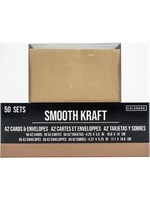 american crafts Kraft  A2 cards & envelopes