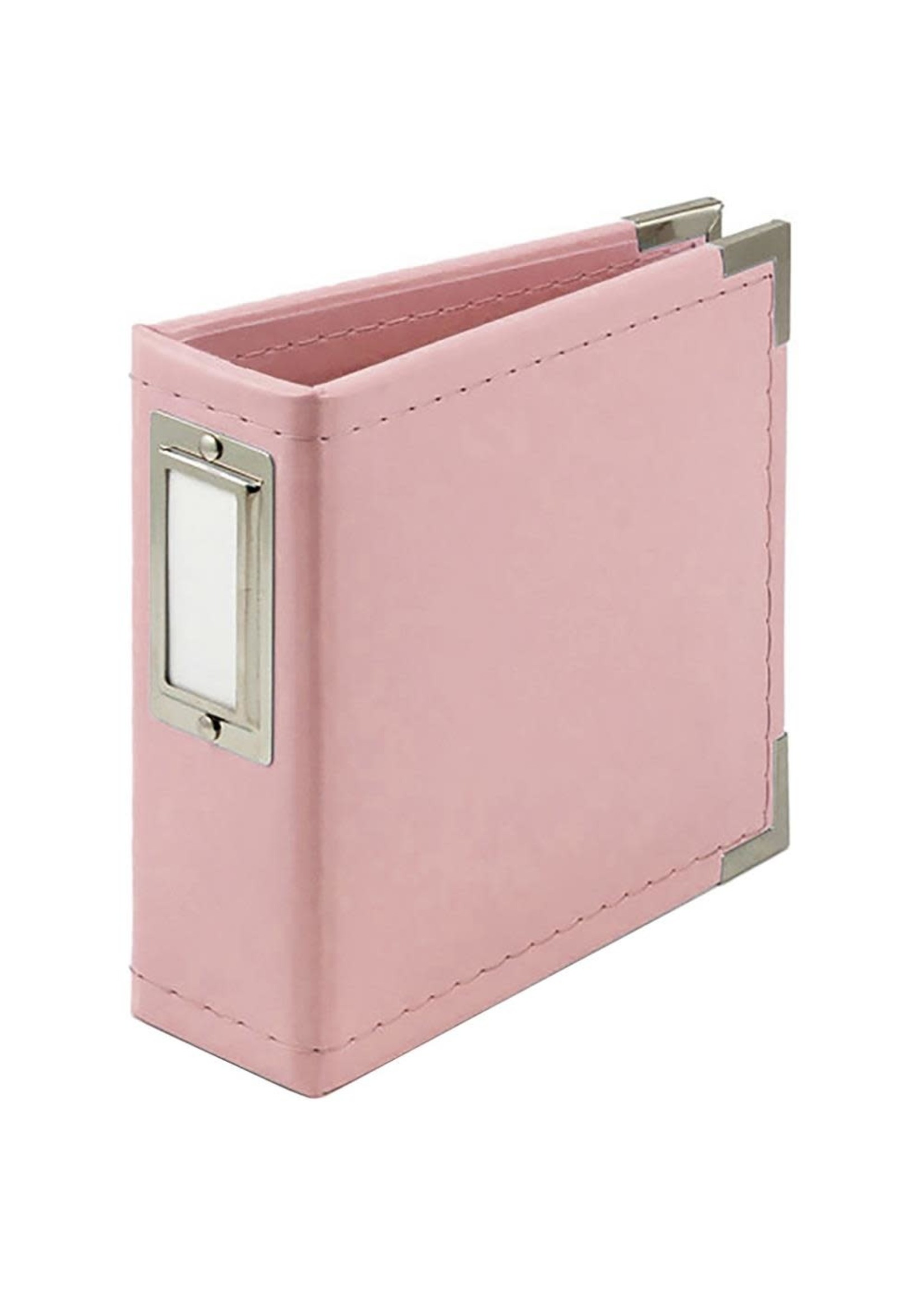 American Crafts / We R Memory Pretty Pink 4'' Leather Album