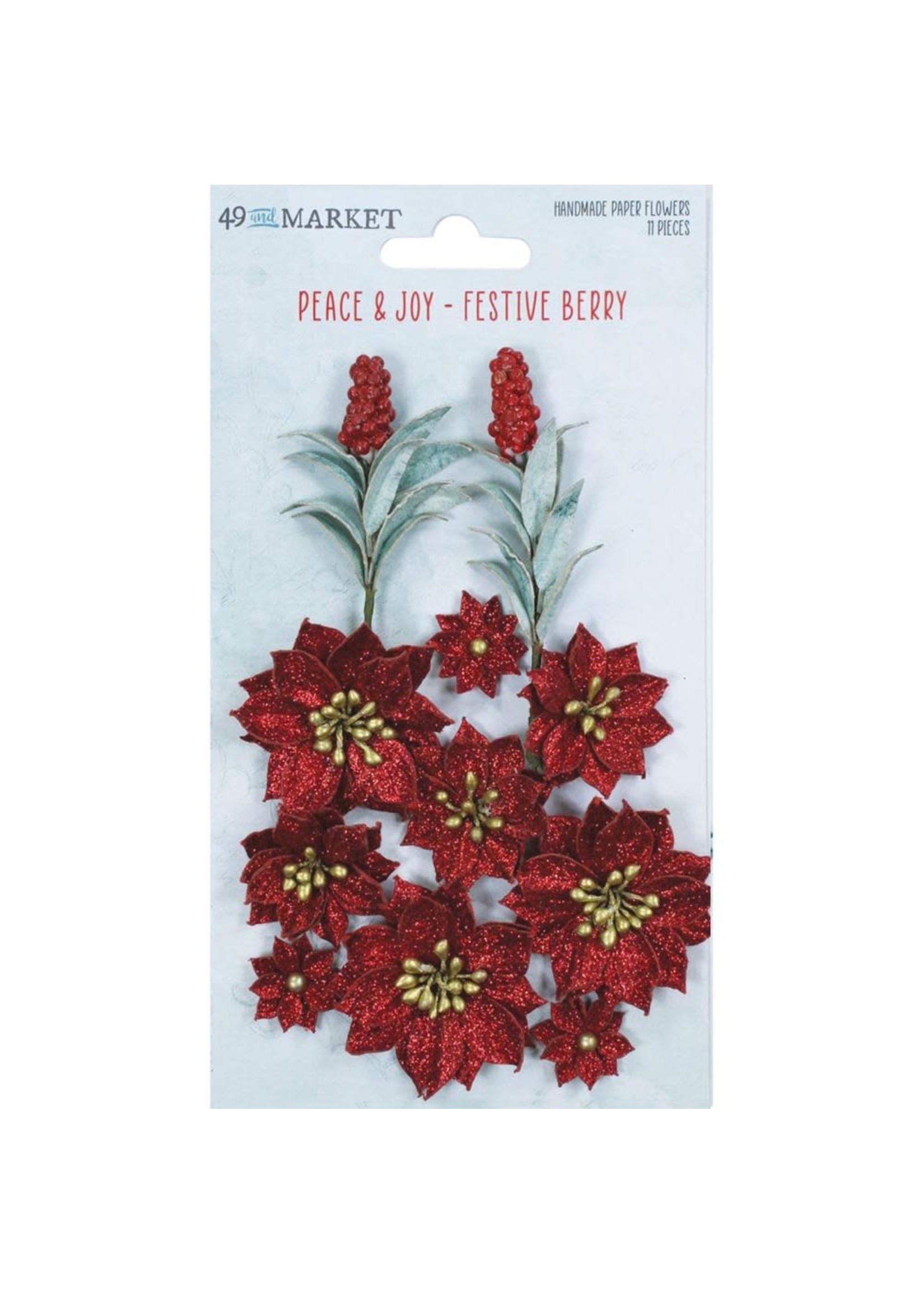 49 and Market Peace & Joy: Festive Berry Flowers