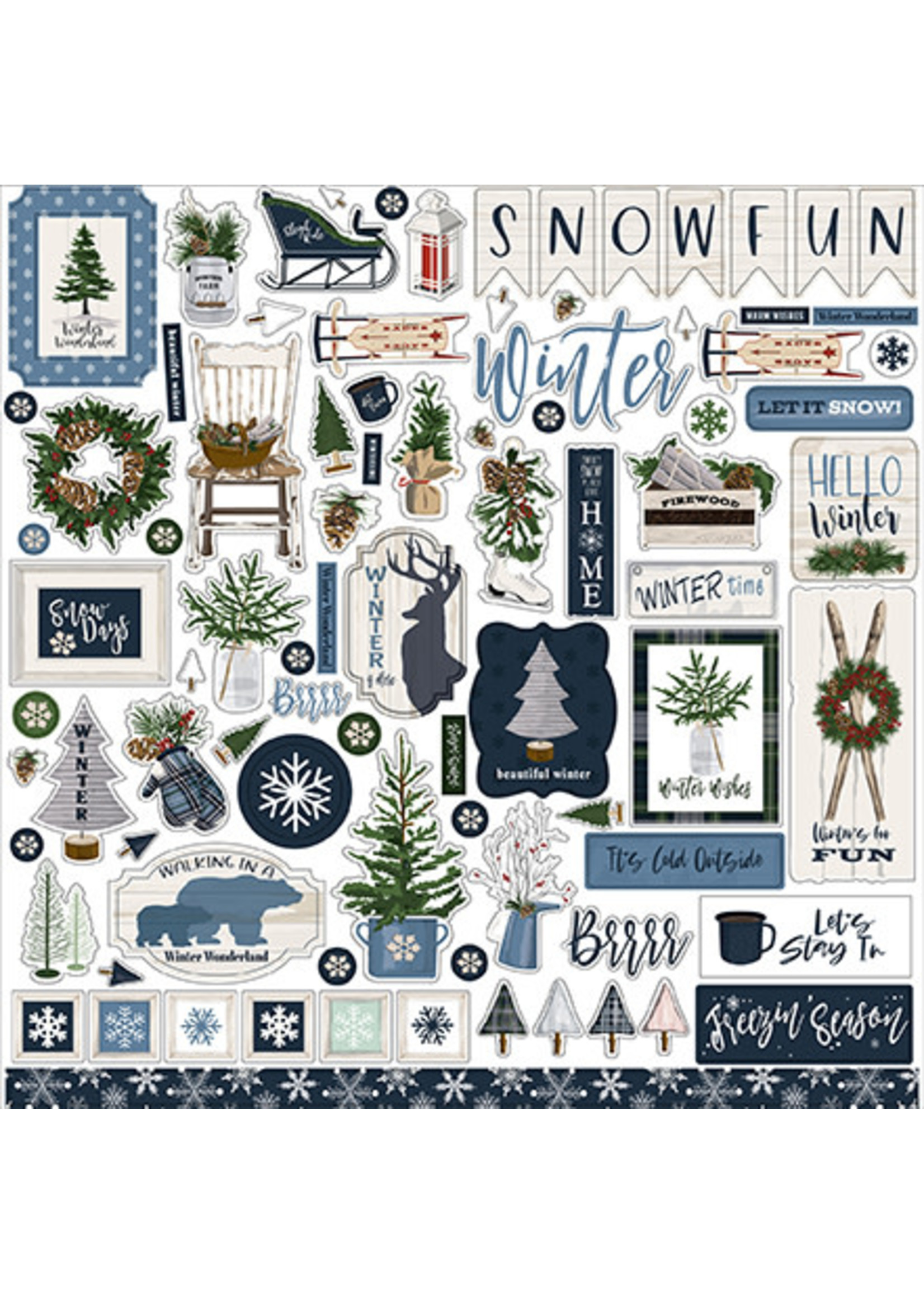 Carta Bella Welcome Winter:  Element Sticker