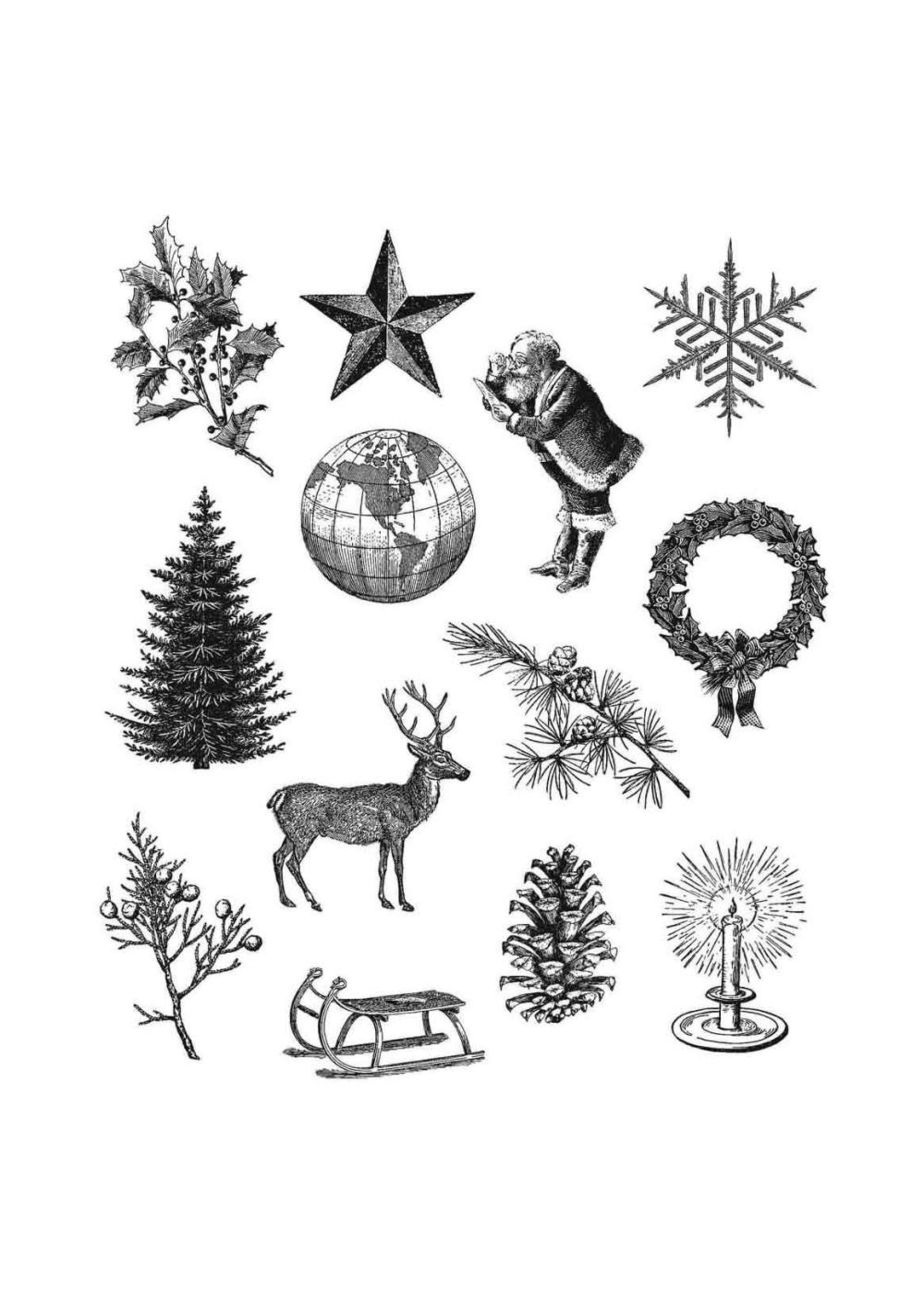 Tim Holtz Holiday Things Stamp