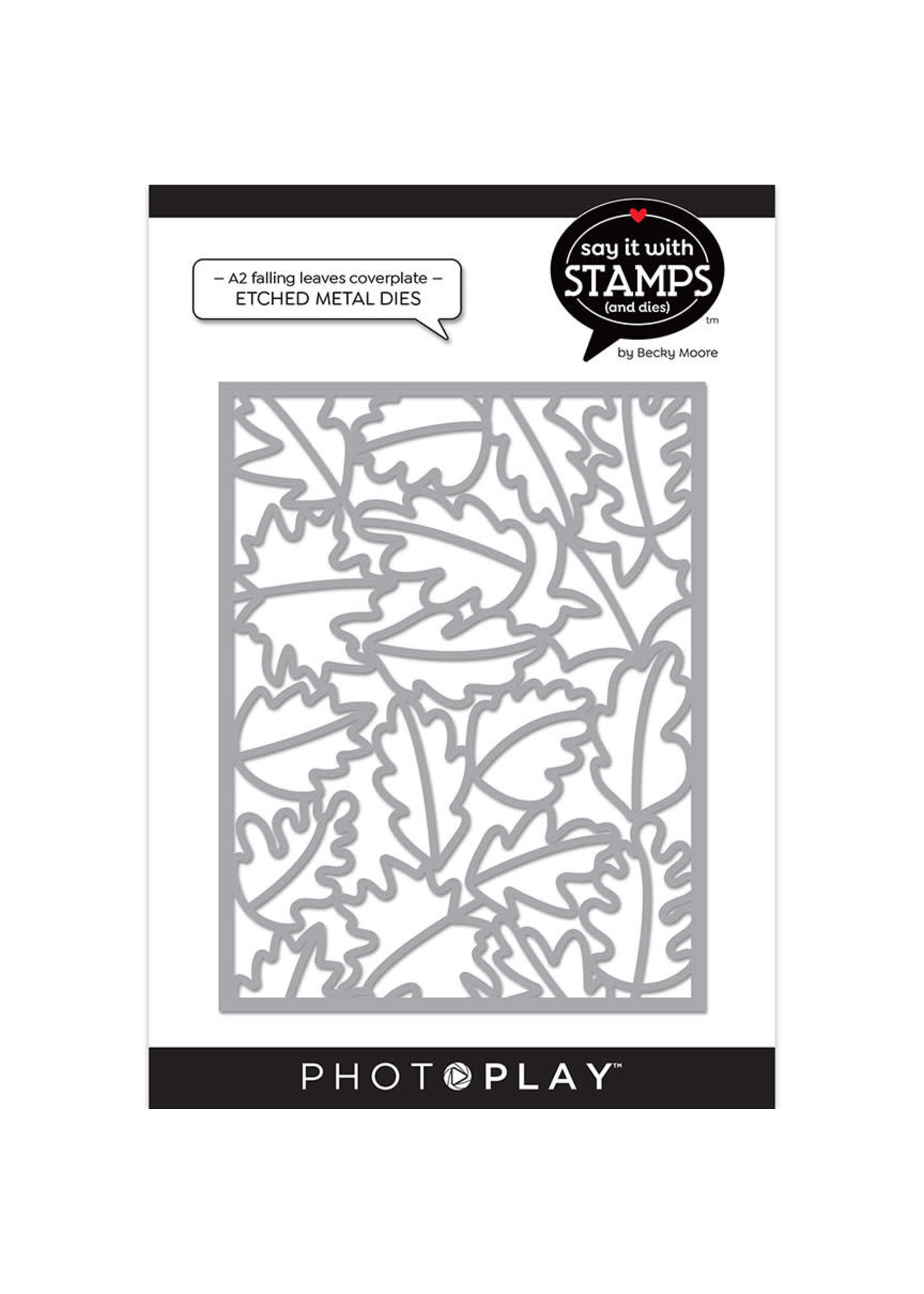 Photoplay A2 Falling Leaves Coverplate Die