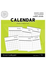 Photoplay Calendar Undated Spiral Bound 12x12