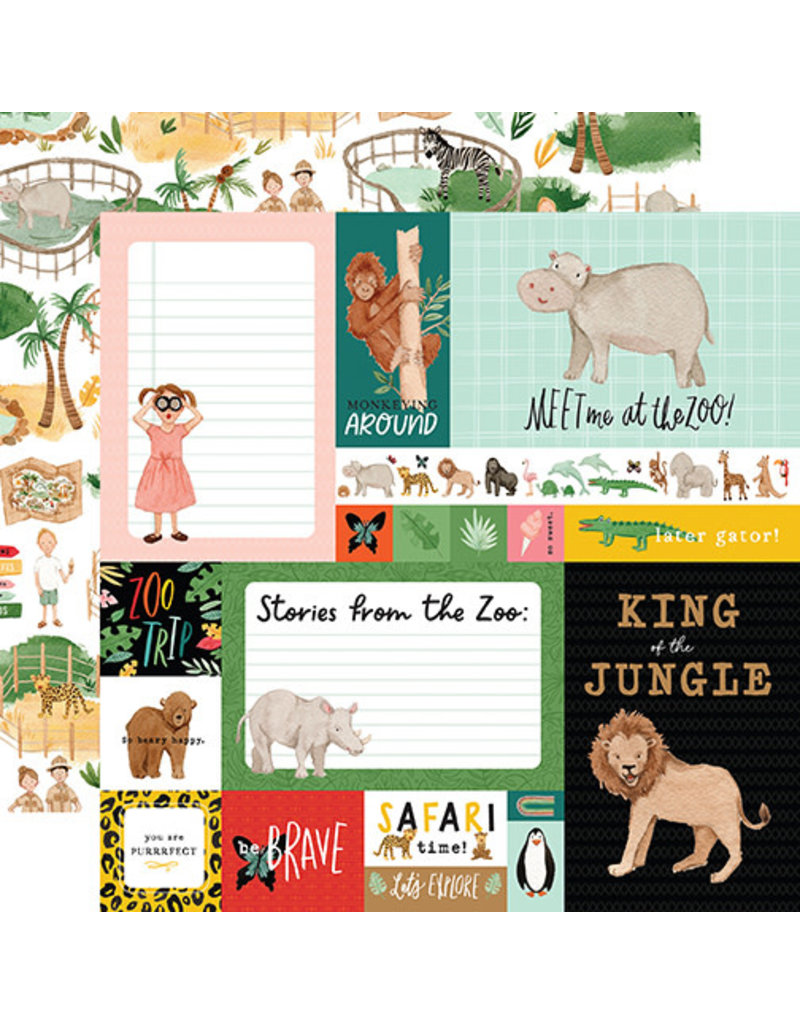 Echo Park Animal Kingdom Paper: Multi Journaling Cards