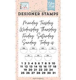 Echo Park Day in the Life:Days Of The Week Stamp Set