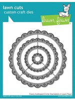 Lawn Fawn Fancy scalloped circle stackables die