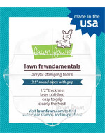 Lawn Fawn Stamp Acrylic Block 2.5’’ Round
