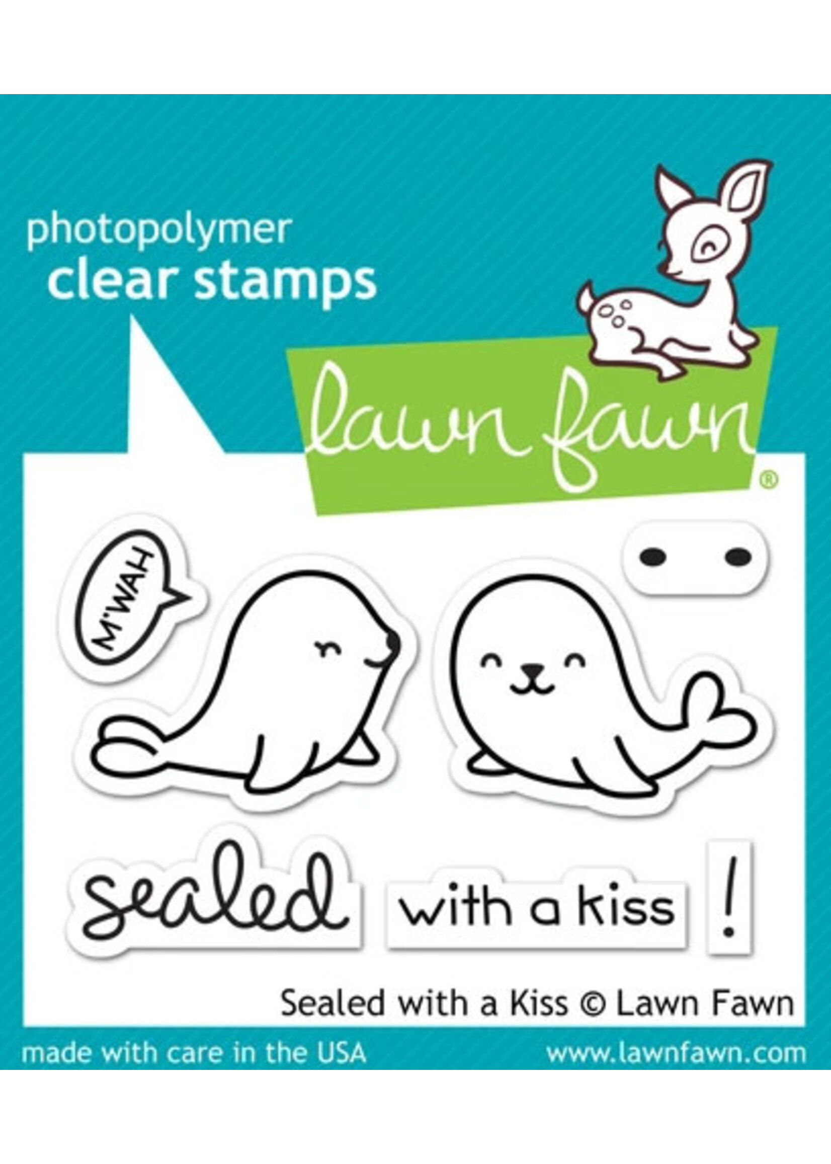 Lawn Fawn Stamp Sealed With A Kiss