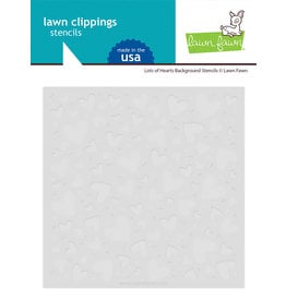 lawn fawn lots of hearts background stencils