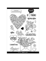 Photoplay Floral Heart Stamp