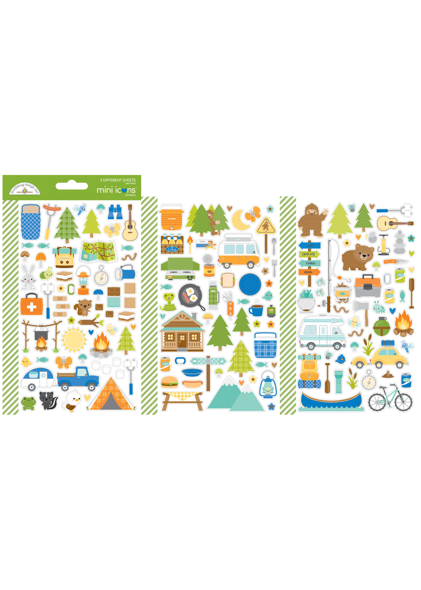 DOODLEBUG great outdoors mini icon stickers