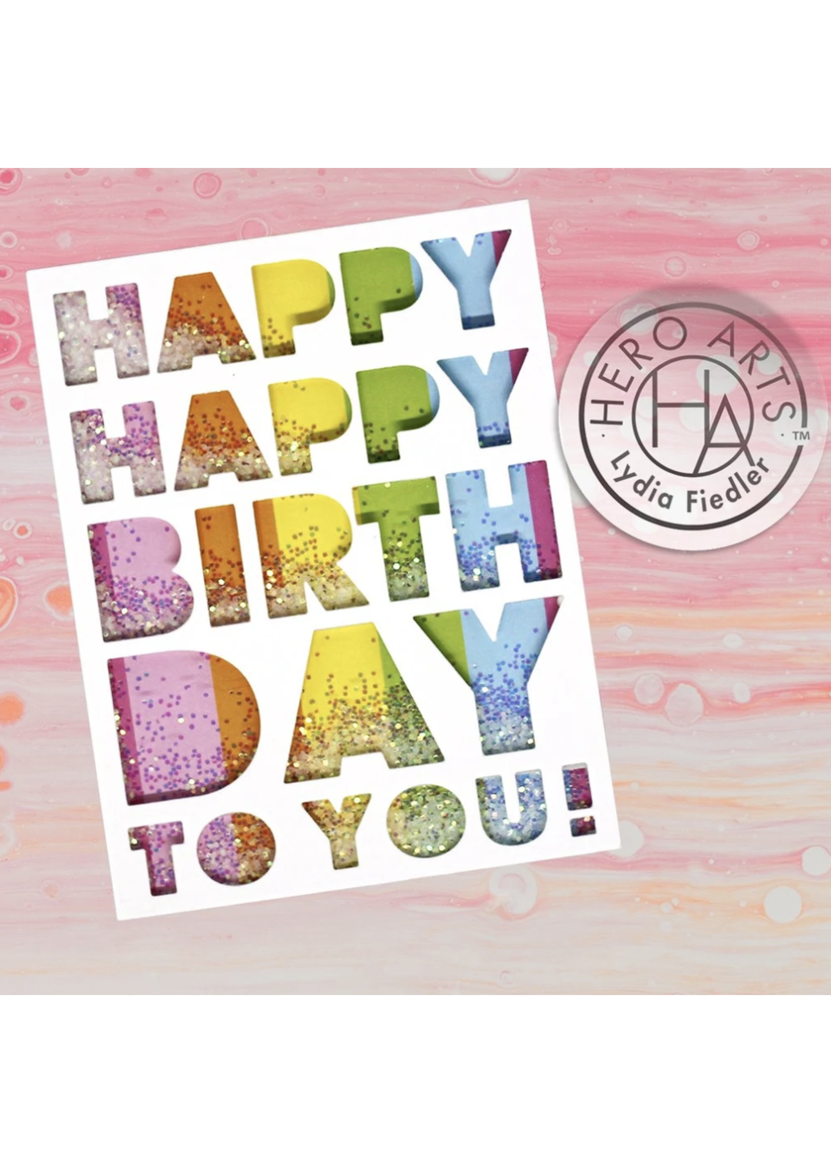 HERO ARTS Birthday Message Cover Plate