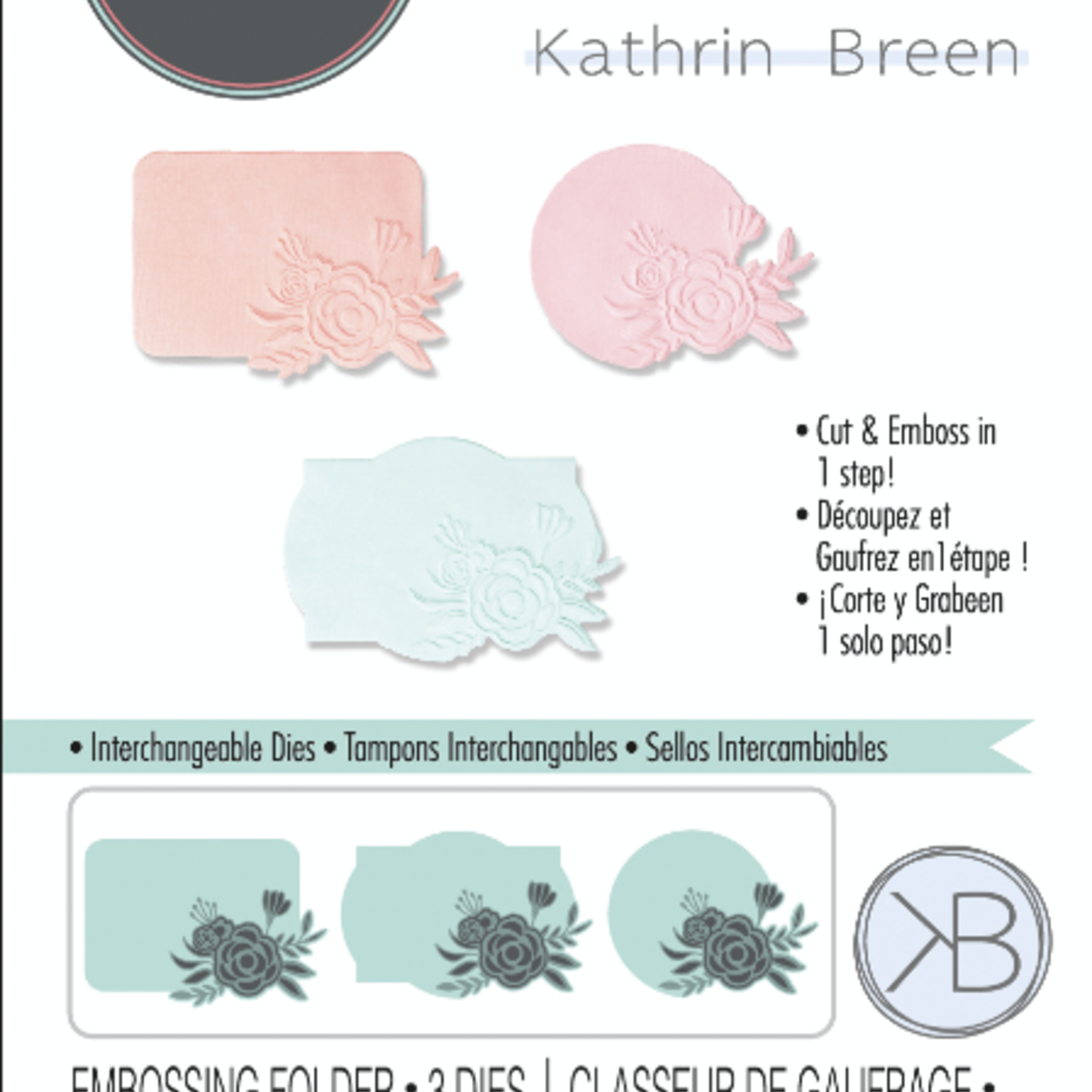 sizzix Floral Label Switchlit Embossing Folder Creative Escape