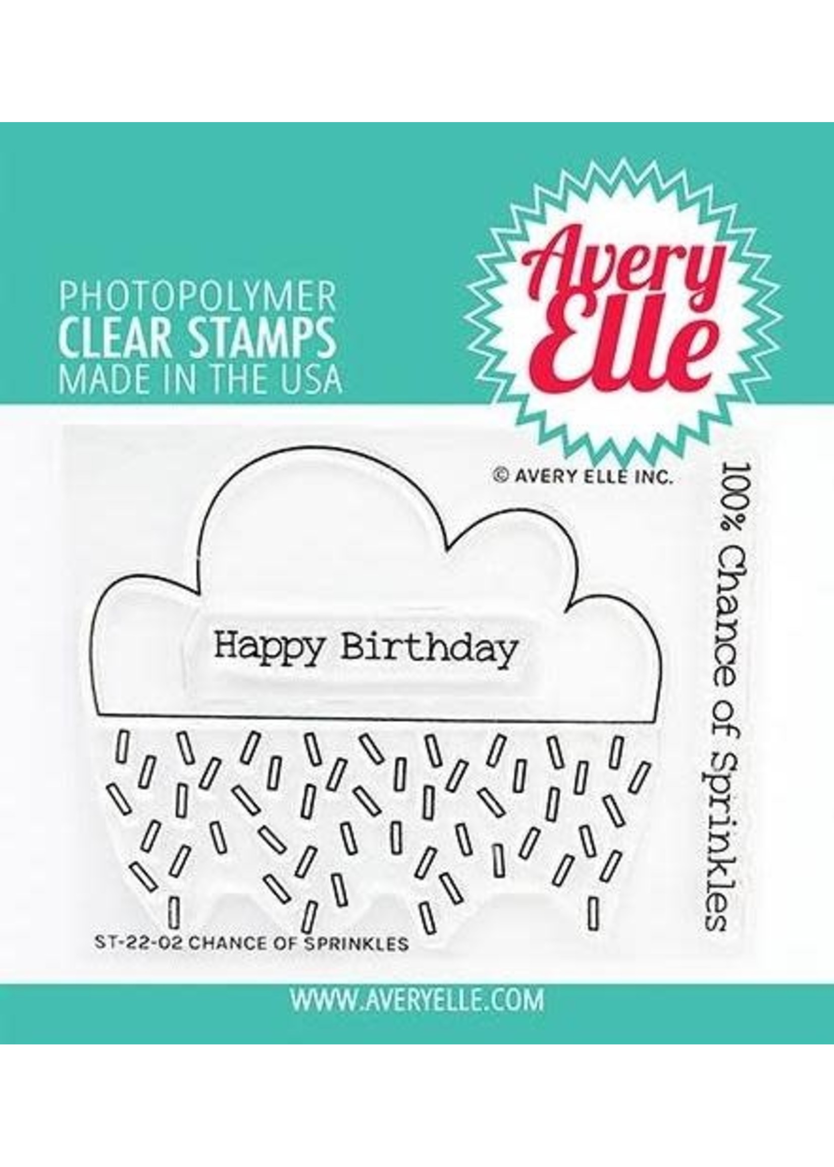 avery elle Chance of Sprinkles Stamp