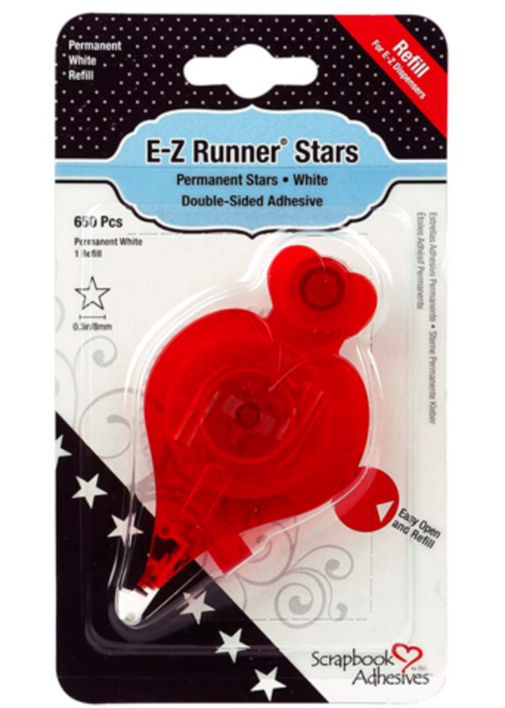 scrapbook adhesives EZ Runner:  Stars Refill