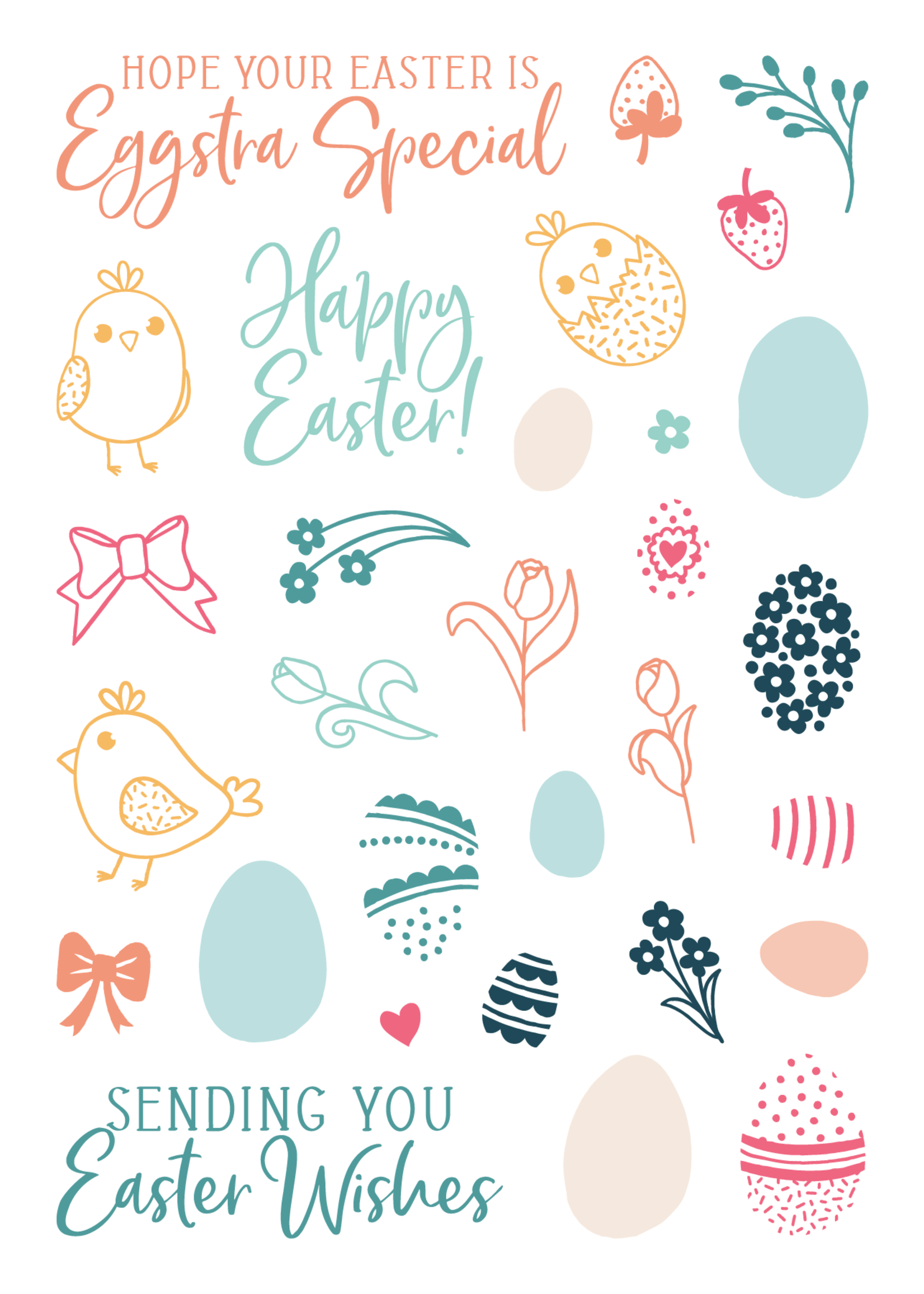 LDRS Easter Pirouette 4x6 Stamp Set