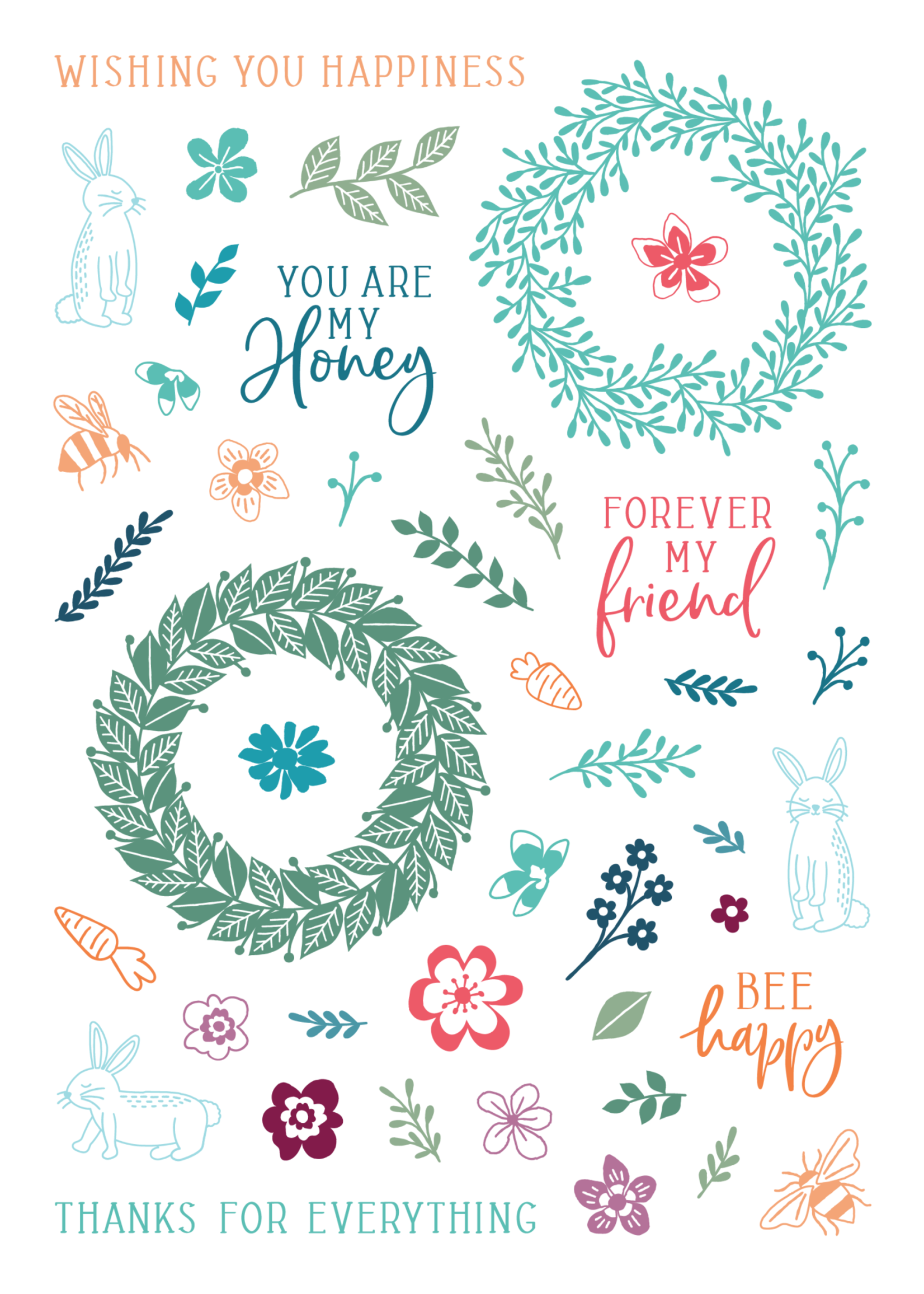 LDRS Finest Blooms Pirouette 6x8 Stamp Set