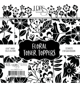 LDRS Floral Toner Toppers 6x6 Paper Pack