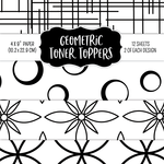 LDRS Geometric Toner Toppers 4x9 Paper Pack
