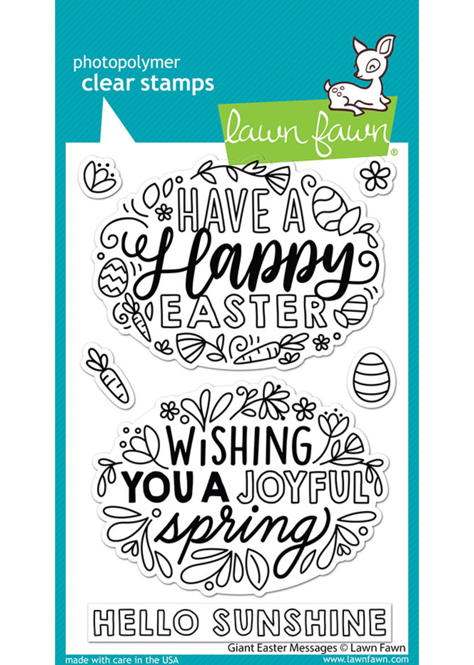 Lawn Fawn giant easter messages stamp