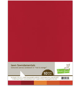 lawn fawn textured canvas cardstock - red and orange