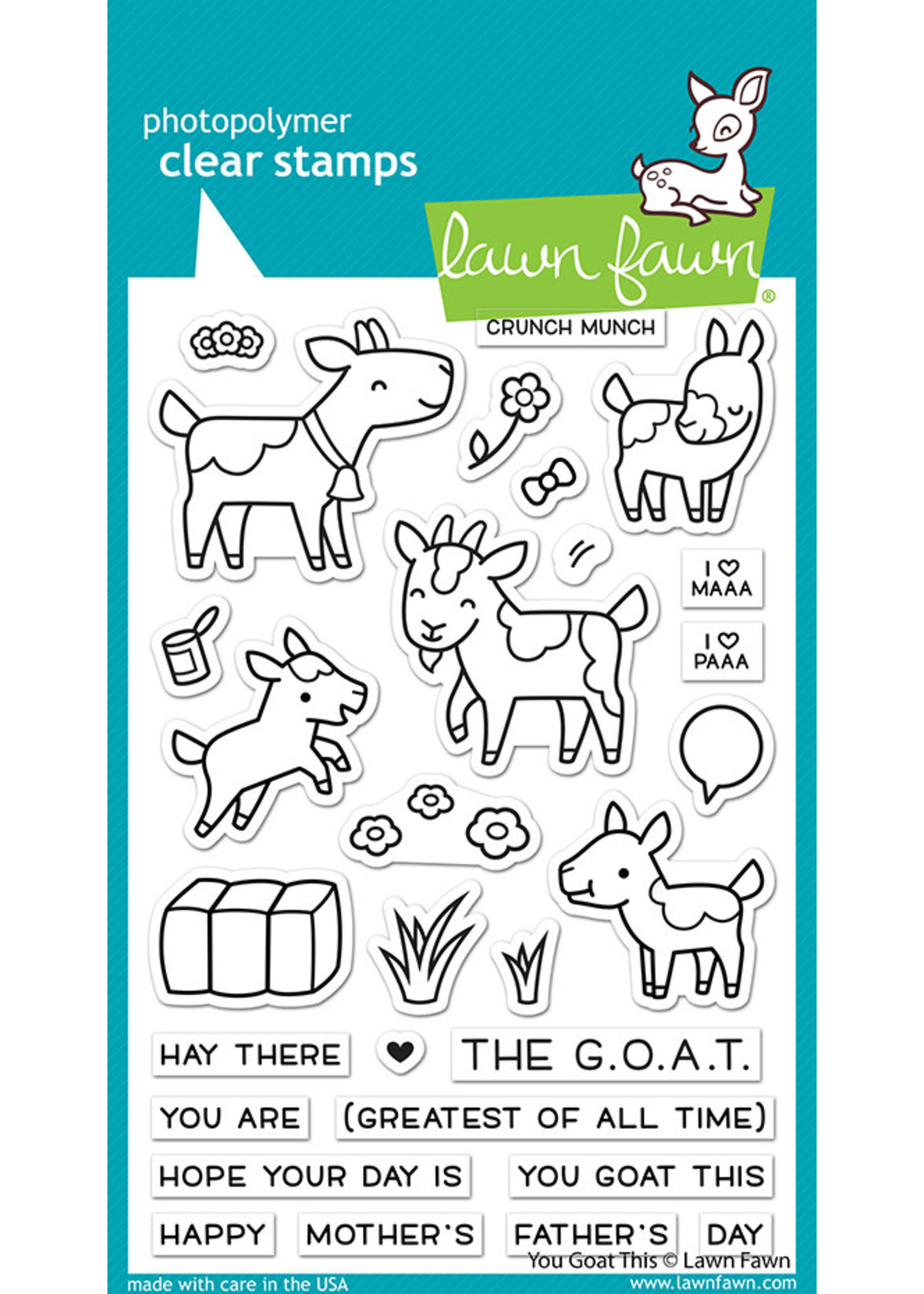 Lawn Fawn you goat this stamp