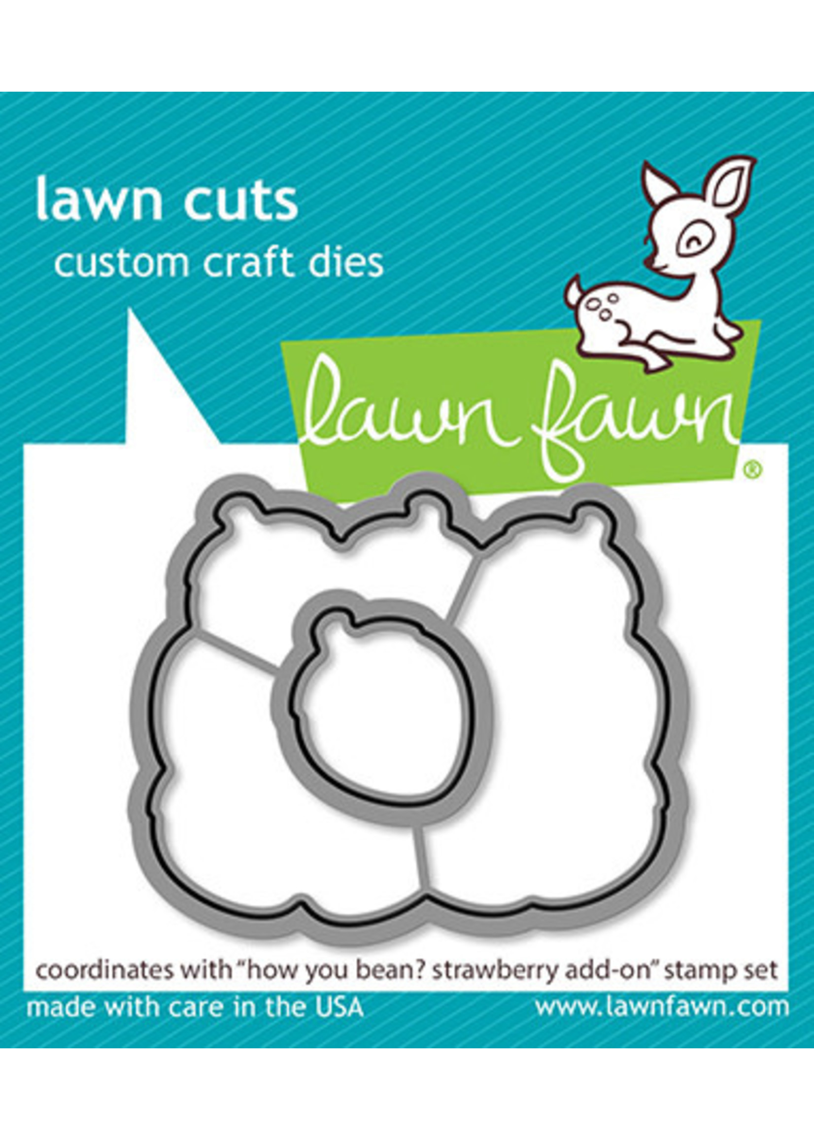 Lawn Fawn how you bean? strawberries add-on die