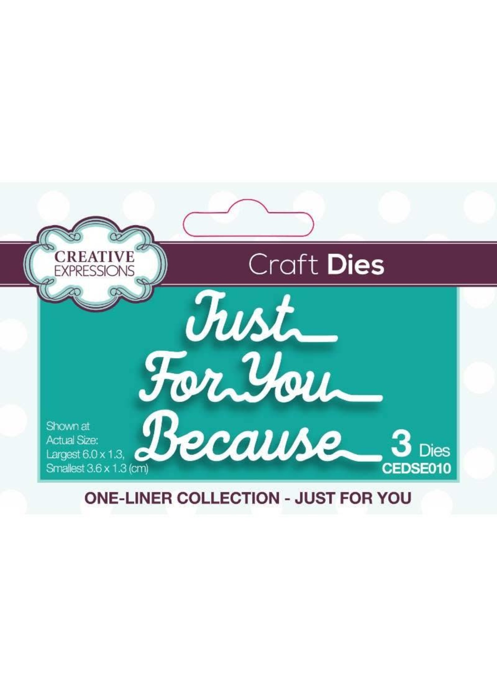 Creative Expressions Just For You Craft Die